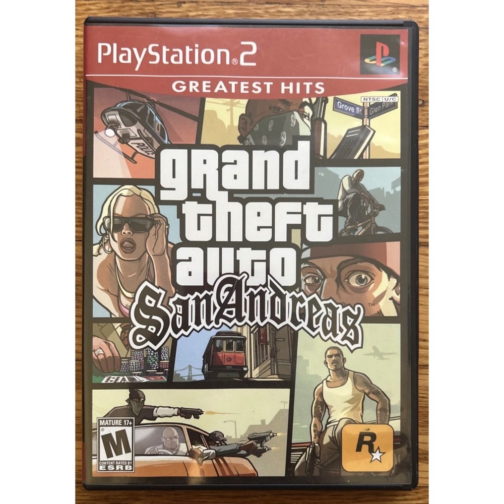 Grand Theft Auto San Andreas Sony PS2 PlayStation 2 Greatest Hits Complete CIB